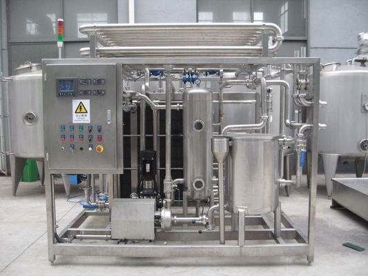 Máy tiệt trùng Pasteur 1000L có PLC cho dây chuyền chế biến sữa / sữa chua / nước ép trái cây SUS304/316