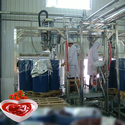 Sản xuất cà chua tùy chỉnh hoàn chỉnh bán nóng Máy chế biến cà chua / nước ép cà chua / nước sốt / bột với PLC SUS304 / 316