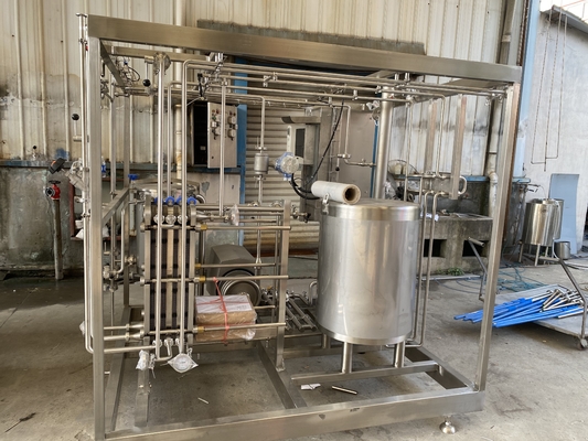 Máy thanh trùng 500-20000L / H tùy chỉnh với PLC 500-20000L / H Sterilizer Cho Dòng chế biến táo / cam / dừa SUS304/316