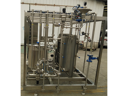 Máy Pasteurizer tùy chỉnh 0.5-20T / H cho dòng chế biến nước cam / táo / dừa với PLC SUS304 / 316