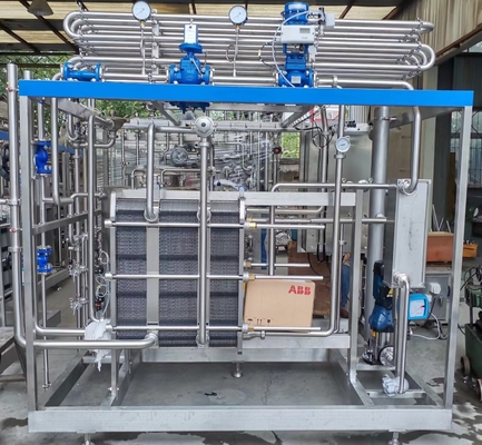 Tùy chỉnh đĩa khử trùng Pasteurization cho dây chuyền chế biến nước cam / dừa / dứa