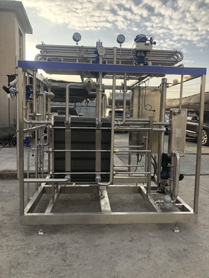 Công suất cao 0,5-20L / H Pasteurizer cho sữa / trái cây Juicie / Sauce Processing Line Máy pasteurization hoàn toàn tự động hoặc bán tự động với PLC