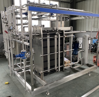 Công suất cao 0,5-20L / H Pasteurizer cho sữa / trái cây Juicie / Sauce Processing Line Máy pasteurization hoàn toàn tự động hoặc bán tự động với PLC