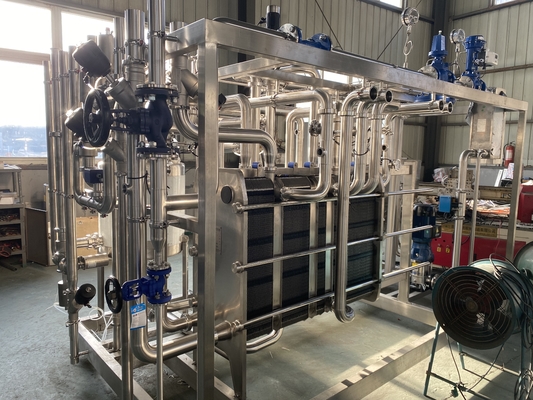 Công suất cao 0,5-20L / H Pasteurizer cho sữa / trái cây Juicie / Sauce Processing Line Máy pasteurization hoàn toàn tự động hoặc bán tự động với PLC