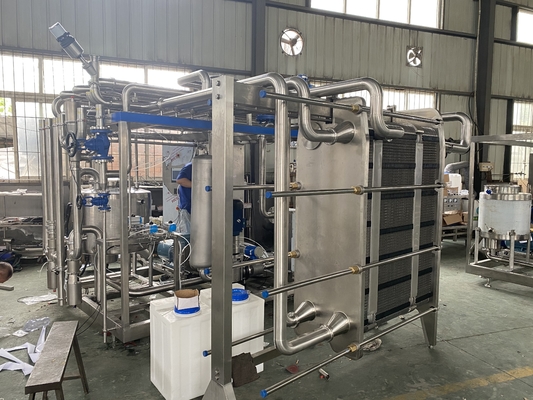 Công suất cao 0,5-20L / H Pasteurizer cho sữa / trái cây Juicie / Sauce Processing Line Máy pasteurization hoàn toàn tự động hoặc bán tự động với PLC