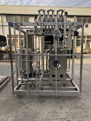 Công suất cao 0,5-20L / H Pasteurizer cho sữa / trái cây Juicie / Sauce Processing Line Máy pasteurization hoàn toàn tự động hoặc bán tự động với PLC