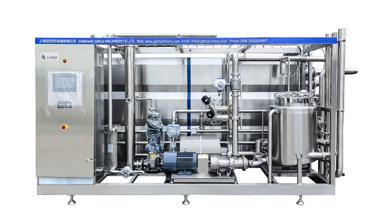 SUS304/316 Máy khử trùng UHT cho đường chế biến sữa / sữa chua / trứng chất lỏng Máy khử trùng UHT với máy khử trùng ống PLC