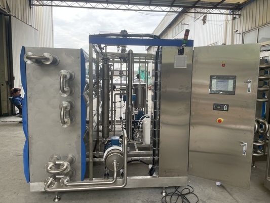 Hiệu quả và dễ vận hành UHT Sterilizer cho dòng chế biến nước trái cây / bia tùy chỉnh 500-20000L / H Thiết bị khử trùng ống SUS304/316