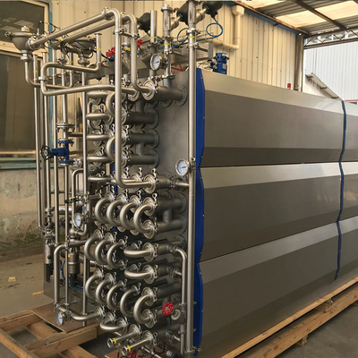 Máy khử trùng ống tùy chỉnh UHT bán nóng mới cho đường chế biến sữa / nước sốt / nước trái cây 500-20000L / H