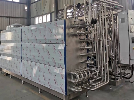 Máy khử trùng UHT hoàn toàn tự động cho ngành công nghiệp sữa và đồ uống với PLC Máy khử trùng UHT mới SUS304/316