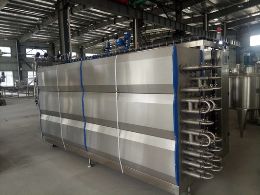 Công nghệ tiên tiến Máy khử trùng UHT tùy chỉnh 0.5-20T / H cho dây chuyền chế biến nước cam / táo / xoài UHT mới với PLC