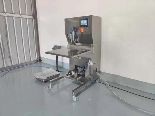 Máy điền BIB bán tự động không aseptic chất lượng cao cho túi 1-25L trong hộp nước trái cây / sữa / rượu vang với SUS 304/316