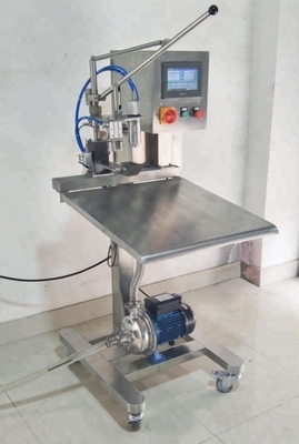 Máy điền BIB bán tự động không aseptic chất lượng cao cho túi 1-25L trong hộp nước trái cây / sữa / rượu vang với SUS 304/316
