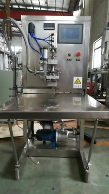 Máy điền BIB bán tự động không aseptic chất lượng cao cho túi 1-25L trong hộp nước trái cây / sữa / rượu vang với SUS 304/316