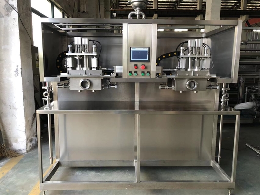 SUS304/316 Máy điền BIB tự động cho túi 2L / 10L / 20L trong hộp sữa / dầu / nước dừa Máy điền với PLC