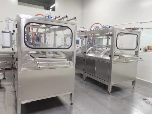 Máy điền BIB Aseptic hoàn toàn tự động cho túi liên tục 1-25L trong hộp nước cam / xoài / dứa điền với PLC