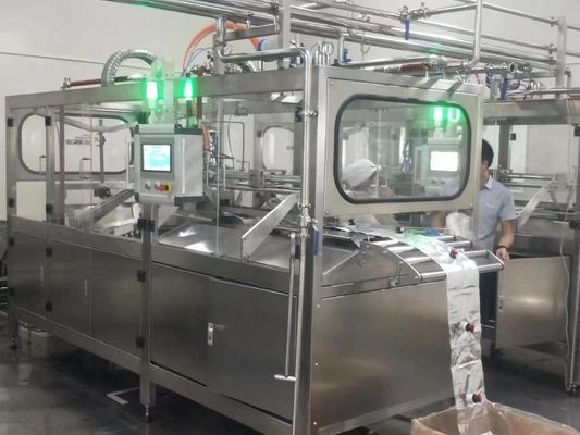 Máy điền túi aseptic hai đầu tự động 1-220L SUS304 để đóng gói nước trái cây sữa tinh khiết