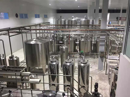 Dòng sản xuất sữa UHT tiết kiệm năng lượng chất lượng cao và đáng tin cậy Giải pháp sữa UHT tùy chỉnh 500-20000L / H SUS304/316