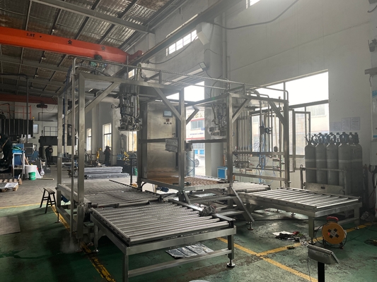 Máy điền hai đầu tùy chỉnh 20-1000l Bid Bag In Drum Máy điền aseptic Ton Box Machine với Plc Sus304/316