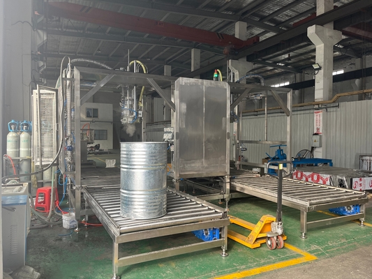 Máy nạp hai đầu hiệu suất cao tùy chỉnh 20-1000l BID Bag In Drum Aseptic Filler Ton Box Filler For Dairy Beverage Factory