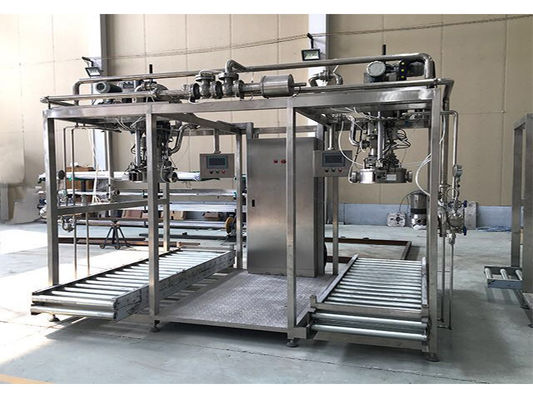 Hiệu quả về chi phí Một hoặc hai đầu 1-220L BID Aseptic Filler cho Ketchup / nước trái cây / Nhà máy sản xuất sữa Sus304