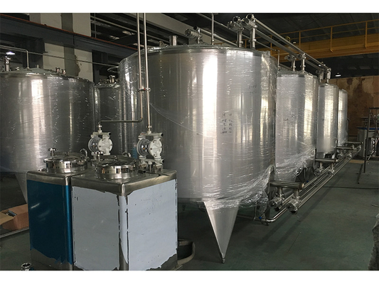 Hệ thống CIP được tùy chỉnh chất lượng cao cho dây chuyền chế biến trái cây Máy làm sạch tại chỗ SUS304/316 Với PLC