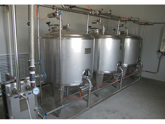 Hệ thống CIP được tùy chỉnh chất lượng cao cho dây chuyền chế biến trái cây Máy làm sạch tại chỗ SUS304/316 Với PLC